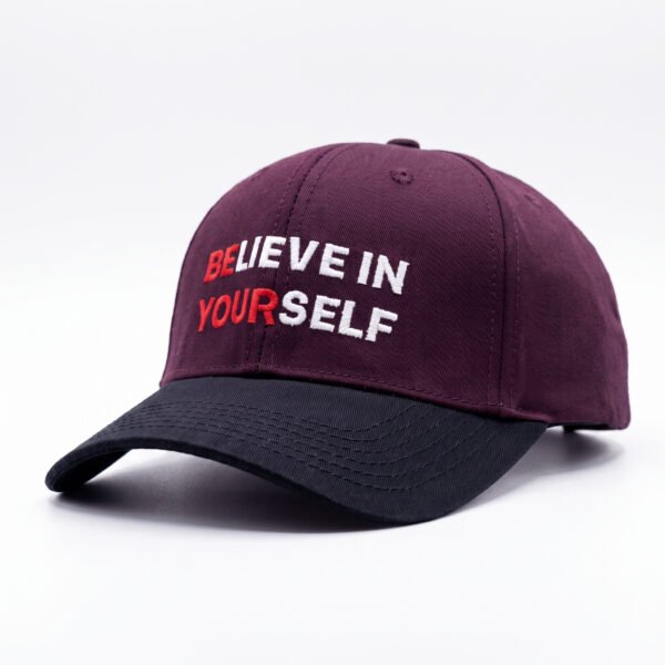 Believe Maroon Baseball CAPLO Classic Cap CC12
