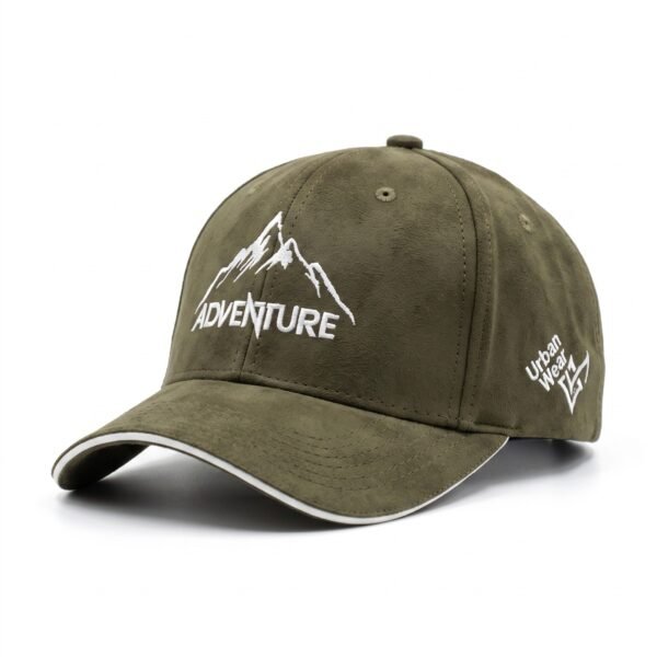 Adventure Suede Olive Green Baseball CAPLO Premium Cap CP06