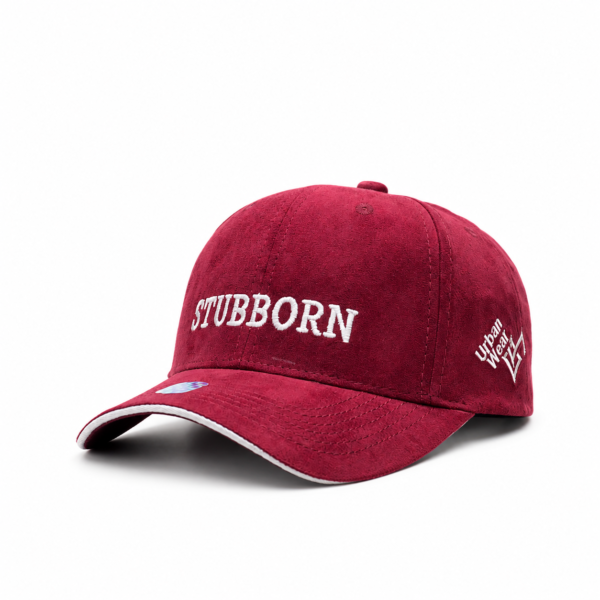 Stubborn Suede Maroon Baseball CAPLO Premium Cap CP35